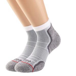 1000 Mile Run Anklet Single Layer Sock (Twin Pack)